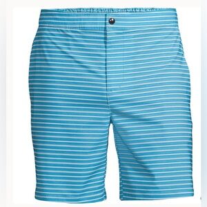 Lands Ends Men's Lined 7" Hybrid Swim Shorts